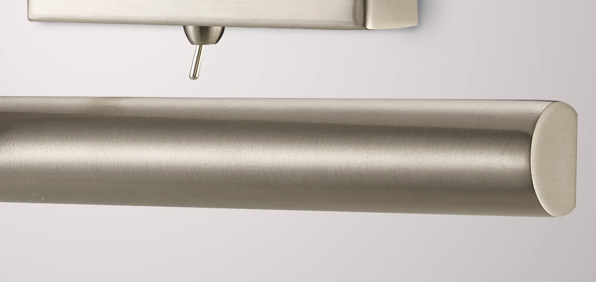 Abacus Wall/Picture Light 35cm Switched 2 Light Satin Nickel D0128  Deco Abacus Satin Nickel